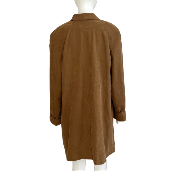 Yuma Vintage Style Oversized Tan Trench Coat Unisex - Picture 5 of 7